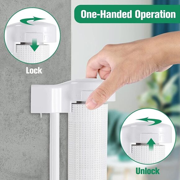 110" x 35" Retractable Baby Gate – Indoor/Outdoor Driveway Safety Barrier Fence - Picture 6 of 13